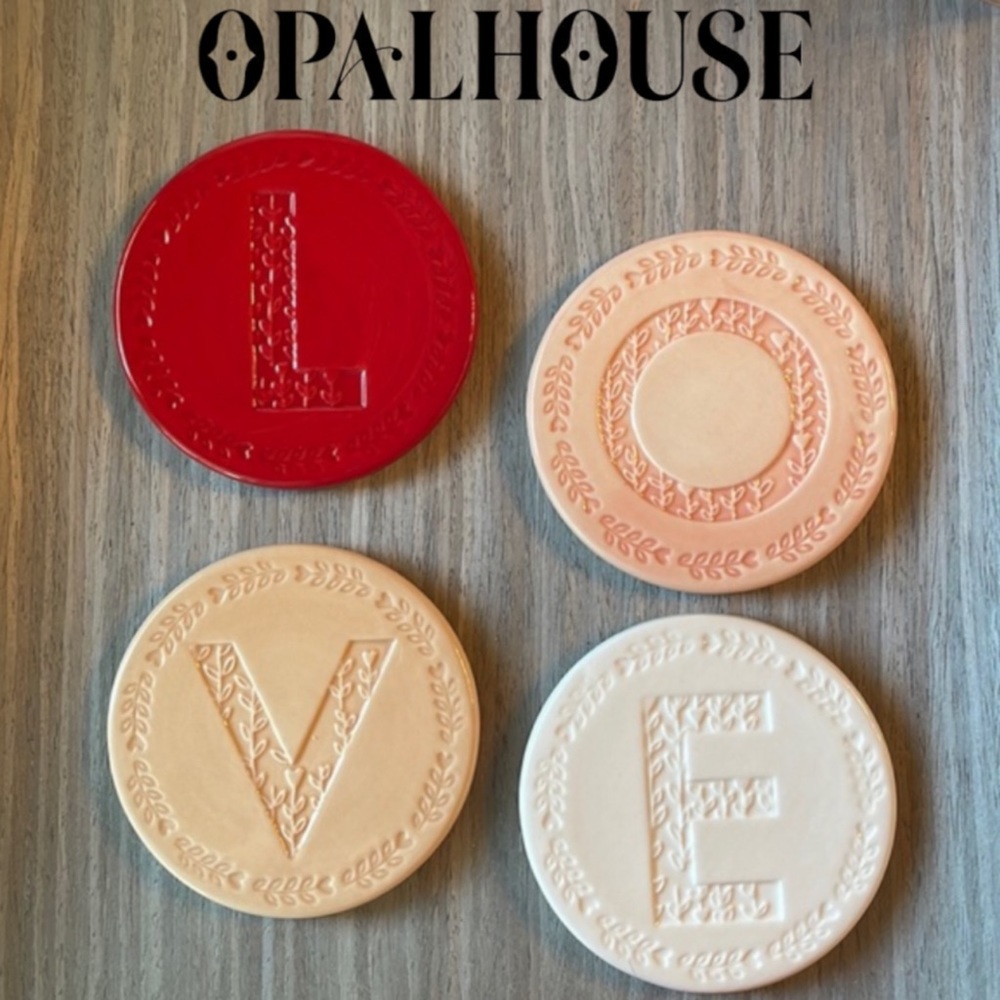 Opalhouse LOVE Coaster Set